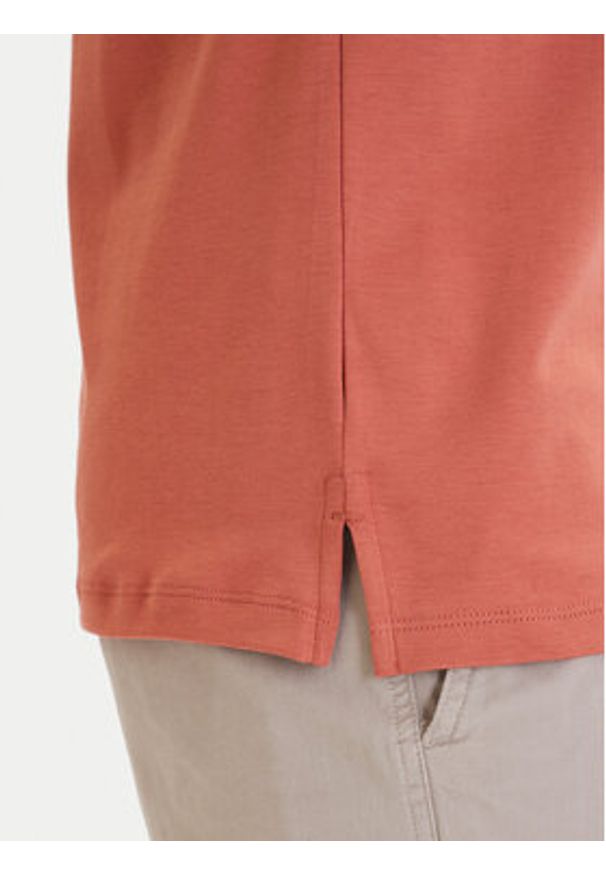 Calvin Klein Polo LV04LB276G Pomarańczowy Regular Fit. Typ kołnierza: polo. Kolor: pomarańczowy. Materiał: bawełna
