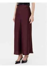 Guess Spódnica midi W5YD55 WF1T2 Bordowy Regular Fit. Kolor: czerwony. Materiał: syntetyk