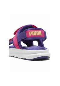 Puma - Dziecięce sandały PUMA Evolve PUMA Team Violet Pink Almost Apricot Purple Orange. Kolor: wielokolorowy, różowy, pomarańczowy, fioletowy. Materiał: syntetyk, materiał #1