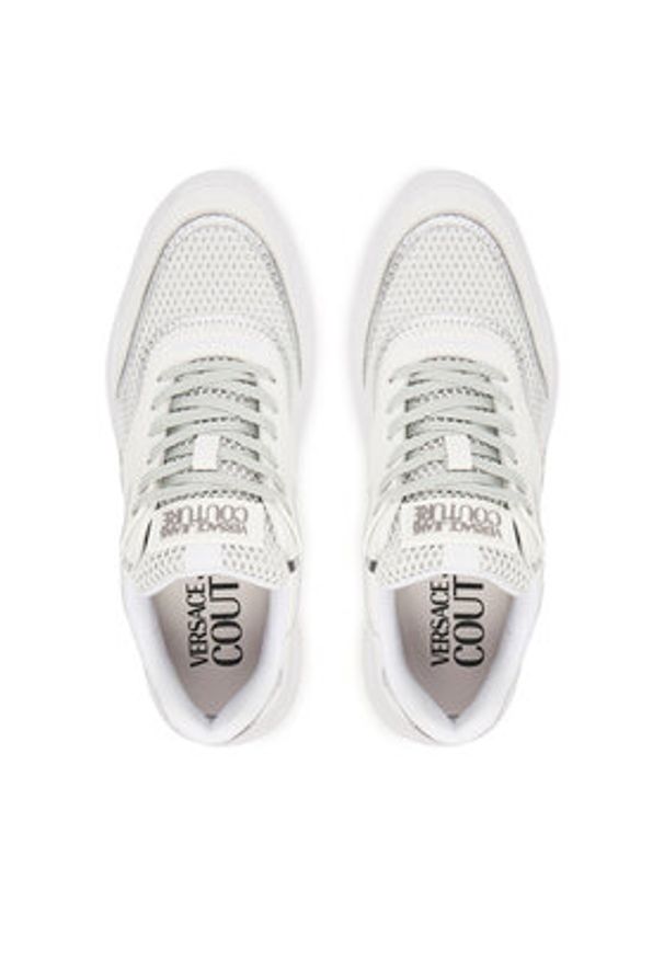 Versace Jeans Couture Sneakersy 79VA3SC4 ZSC79 003 Biały. Kolor: biały. Materiał: skóra