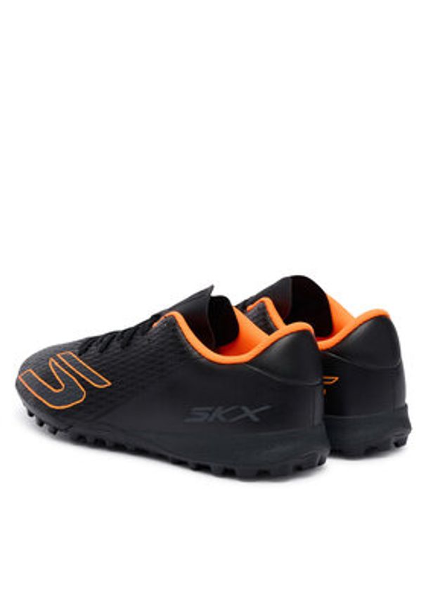 skechers - Skechers Buty do piłki nożnej Club Tf 252134 BKOR Czarny. Kolor: czarny. Materiał: skóra