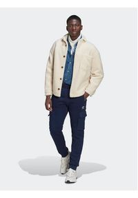 Adidas - adidas Spodnie dresowe adicolor Essentials Trefoil HK0185 Granatowy Slim Fit. Kolor: niebieski. Materiał: syntetyk, dresówka #3