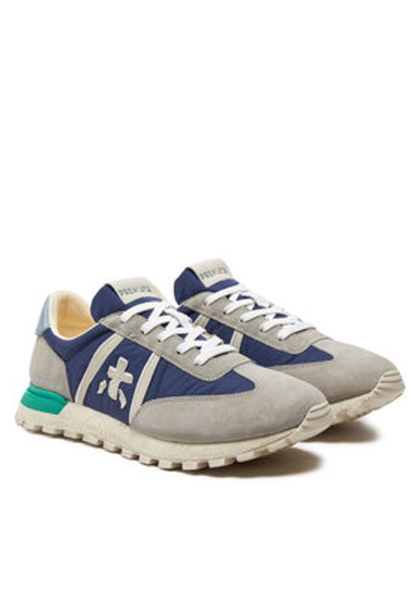 Premiata Sneakersy Johnlow VAR 6212G Granatowy. Kolor: niebieski. Materiał: materiał