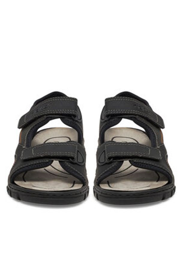 Rieker Sandały 25053-00 Czarny. Kolor: czarny. Materiał: syntetyk, materiał