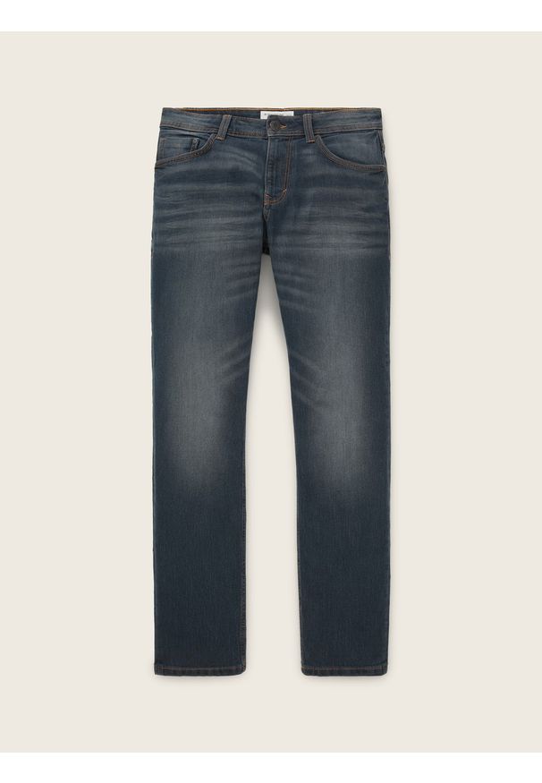 Męskie Spodnie Jeansowe Tom Tailor Marvin Mid Stone Wash Proste 1007858 10281. Okazja: na co dzień. Wzór: gładki. Styl: klasyczny, casual, elegancki