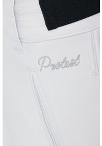 Protest Spodnie damskie kolor biały. Kolor: biały. Materiał: materiał, softshell #2