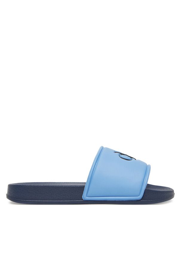 Klapki Calvin Klein Jeans. Kolor: niebieski
