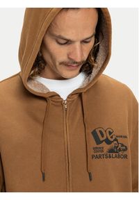 DC Shoes Bluza Parts Dep EDYSF03257 Brązowy Regular Fit. Kolor: brązowy. Materiał: bawełna #7