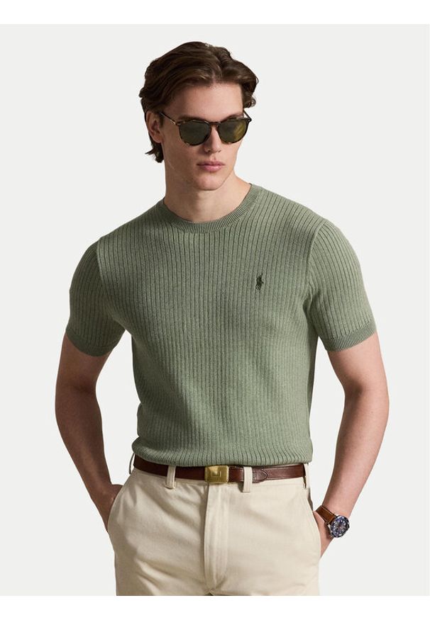 Polo Ralph Lauren T-Shirt 710B13892006 Zielony Regular Fit. Typ kołnierza: polo. Kolor: zielony. Materiał: bawełna