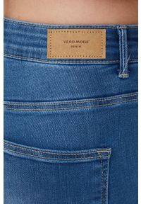 Vero Moda jeansy damskie medium waist. Kolor: niebieski #3
