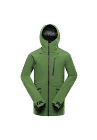 ALPINE PRO - Kurtka trekkingowa męska Alpine Pro Zarr wodoodporna. Kolor: zielony