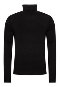 Jack & Jones - Jack&Jones Golf Emil Knit Roll Neck 12157417 Czarny Regular Fit. Typ kołnierza: golf. Kolor: czarny. Materiał: bawełna