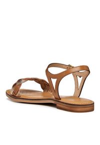 Geox Sandały D Maddalusiac D65YME 0KFKY CD62L Brązowy. Kolor: brązowy. Materiał: skóra #2