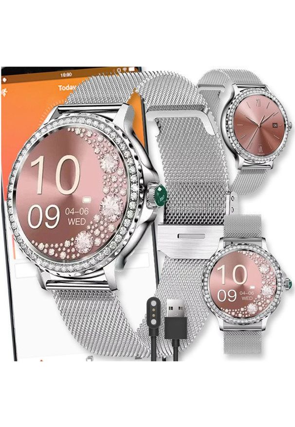 Active Band - SMARTWATCH WATCH ZEGAREK AMOLED BLUETOOTH ROZMOWY MENU PL DAMSKI SMARTBAND NX19. Rodzaj zegarka: smartwatch