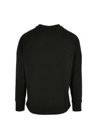BUILD YOUR BRAND - T-shirt Unisex Dla Dorosłych Oversized Z Długim Rękawem. Kolor: czarny. Długość rękawa: długi rękaw. Długość: długie