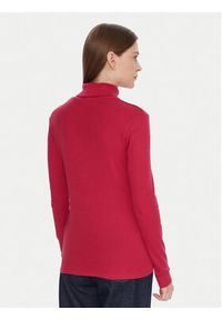 United Colors of Benetton - United Colors Of Benetton Golf 3GA2E2224 Różowy Slim Fit. Typ kołnierza: golf. Kolor: różowy. Materiał: bawełna