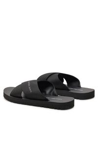 Calvin Klein Jeans Klapki Cross Sandal Slipon Rp In Btw YM0YM00942 Czarny. Kolor: czarny
