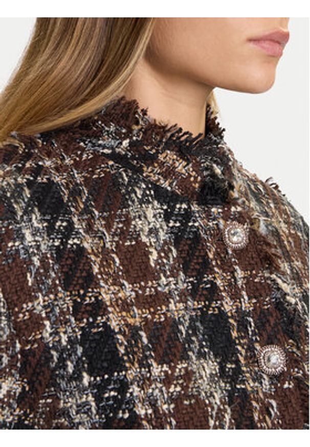 ViCOLO Marynarka TF0204 Brązowy Regular Fit. Kolor: brązowy. Materiał: syntetyk