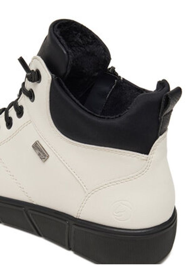 Remonte Trzewiki D1T76-80 Biały. Kolor: biały. Materiał: skóra