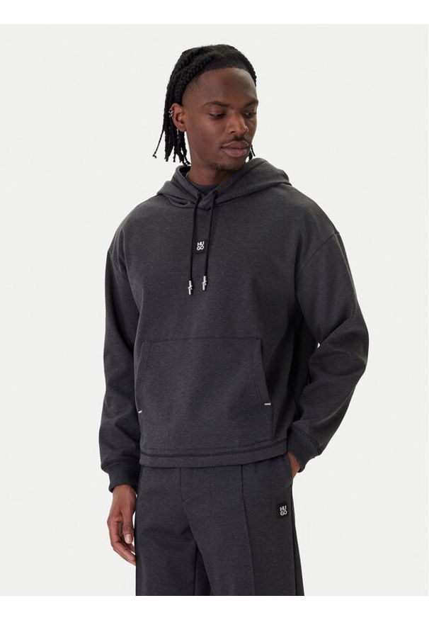 Hugo - HUGO Bluza Dineo 50553395 Szary Relaxed Fit. Kolor: szary. Materiał: bawełna