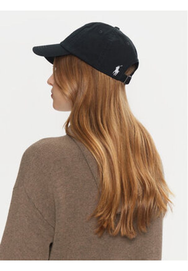 Polo Ralph Lauren Czapka z daszkiem 211954882001 Czarny. Kolor: czarny. Materiał: bawełna, materiał