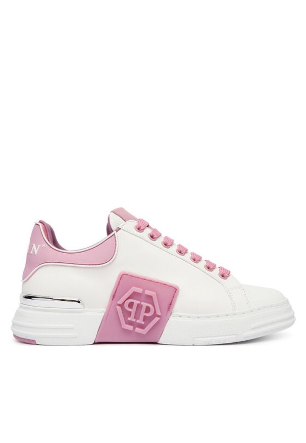 Philipp Plein - PHILIPP PLEIN Sneakersy SAFS USC0904 PLE005N Biały. Kolor: biały. Materiał: skóra