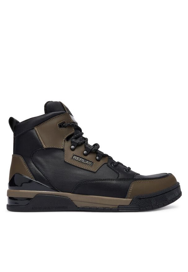 Replay - REPLAY Sneakersy GMZ1R.000.C0017L Czarny. Kolor: czarny. Materiał: skóra