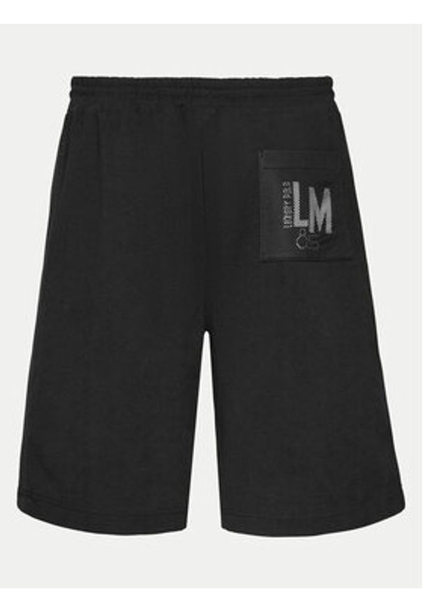 La Martina Szorty sportowe YMB010 FP571 Czarny Regular Fit. Kolor: czarny. Materiał: bawełna. Styl: sportowy
