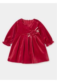 Mayoral Sukienka elegancka 2.854 Czerwony Regular Fit. Kolor: czerwony. Materiał: syntetyk. Styl: elegancki #1