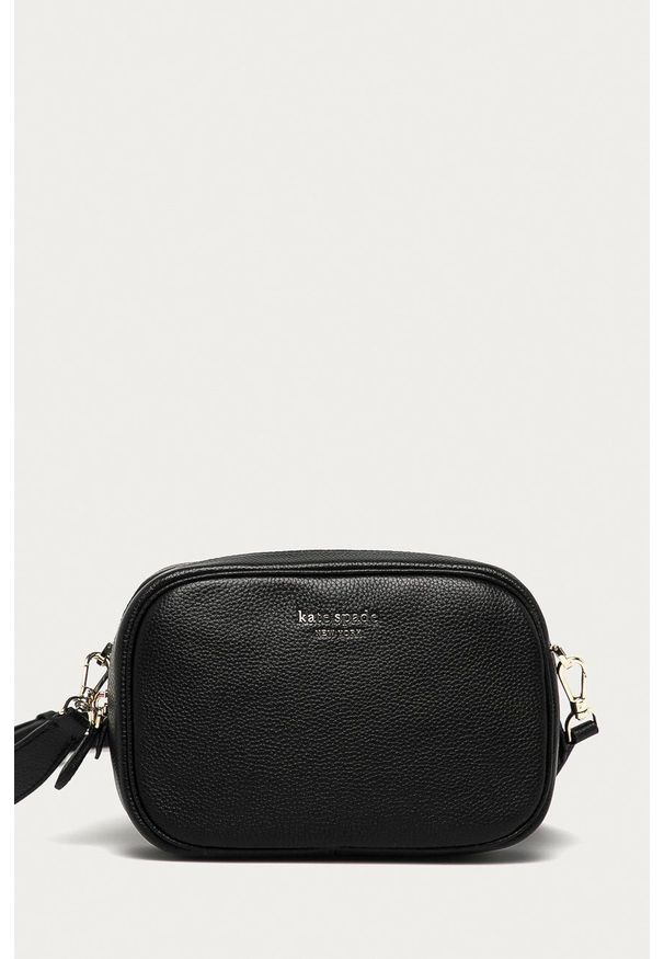 Kate Spade Torebka skórzana kolor czarny. Kolor: czarny. Materiał: skórzane. Rodzaj torebki: na ramię