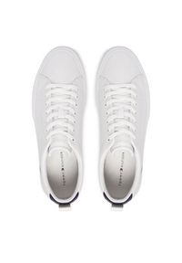TOMMY HILFIGER - Tommy Hilfiger Sneakersy Harlem Street Lth FM0FM05708 Biały. Kolor: biały. Materiał: skóra #5