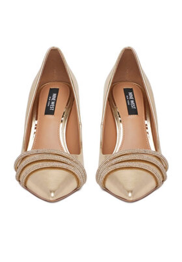 Nine West Szpilki CEO-MARIAM-01 Złoty. Kolor: złoty. Materiał: materiał, syntetyk. Obcas: na szpilce