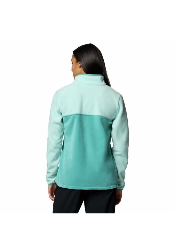 columbia - Bluza polarowa damska Columbia Benton Springs 1/2 Snap Pullover Fleece II. Kolor: niebieski. Materiał: polar