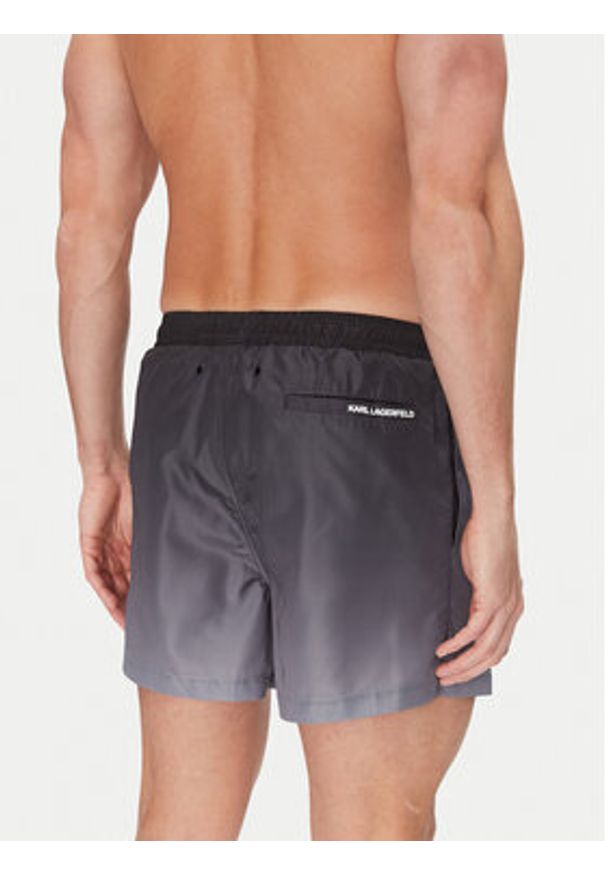 Karl Lagerfeld - KARL LAGERFELD Szorty kąpielowe A1M46057 Czarny Regular Fit. Kolor: czarny. Materiał: syntetyk