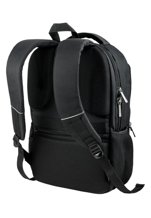 Starter - Plecak Męski, Czarny, Pojemny, Sportowy, Regulowane Zapięcie, z Portem USB -STARTER. Kolor: czarny. Materiał: poliester. Styl: sportowy