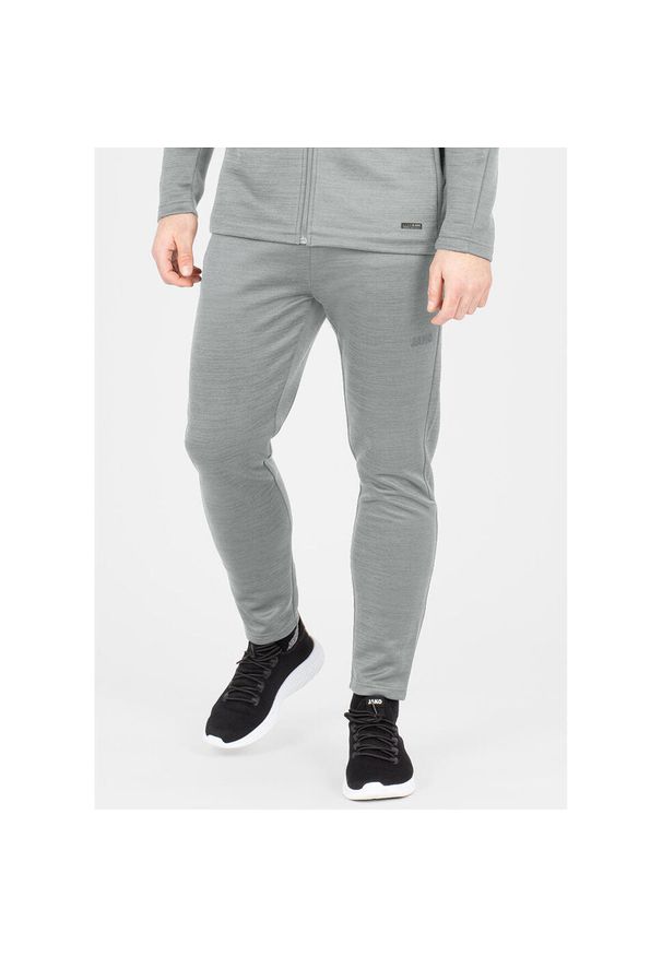 Spodnie do biegania Jako Challenge. Kolor: szary. Materiał: dresówka. Sport: piłka nożna