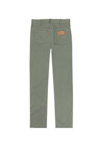 Wrangler - WRANGLER MĘSKIE SPODNIE MATERIAŁOWE GREENSBORO DUSTY OLIVE 112341466. Materiał: materiał #7