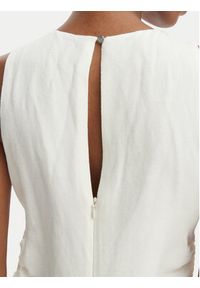 BOSS Sukienka letnia C_Delinna 50559243 Écru Regular Fit. Kolor: kremowy. Materiał: wiskoza. Sezon: lato #4