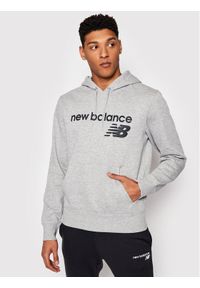 New Balance Bluza C C F Hoodie MT03910 Szary Relaxed Fit. Kolor: szary. Materiał: bawełna, syntetyk