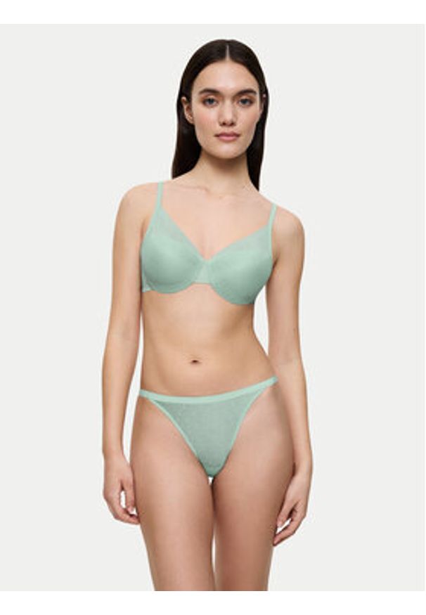 Triumph Stringi Signature Sheer 10216494 Zielony. Kolor: zielony. Materiał: syntetyk
