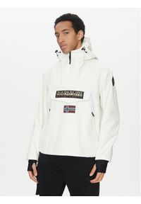 Napapijri Kurtka anorak Rainforest Next Sum NP0A4ILW Biały Loose Fit. Kolor: biały. Materiał: syntetyk #1