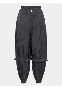 Deha Spodnie dresowe D83876 Czarny Relaxed Fit. Kolor: czarny. Materiał: syntetyk, dresówka