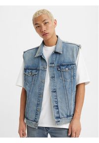Levi's® Kamizelka A5789-0000 Niebieski Regular Fit. Kolor: niebieski. Materiał: bawełna #7