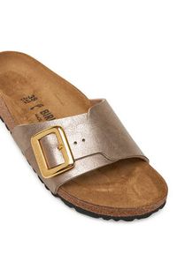 Birkenstock Klapki Catalina Cushion Buckle 1029416 Brązowy. Kolor: brązowy. Materiał: skóra