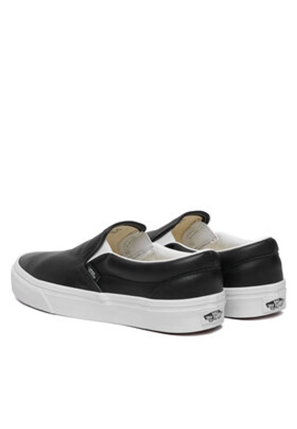 Vans Tenisówki Classic Slip-On VN000EACBPB1 Czarny. Zapięcie: bez zapięcia. Kolor: czarny. Materiał: skóra