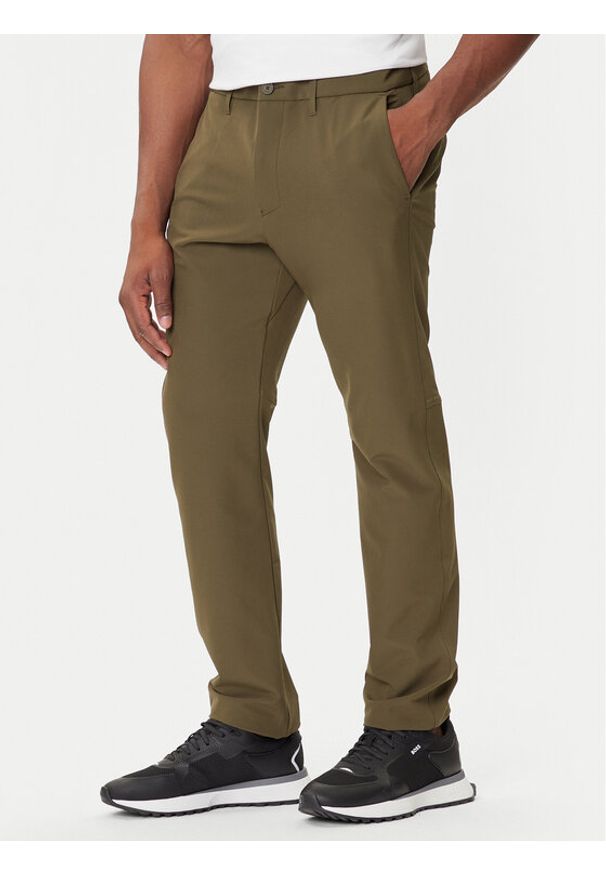 BOSS Spodnie materiałowe T_Commuter 50534303 Zielony Slim Fit. Kolor: zielony. Materiał: syntetyk