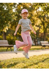 Sinsay - Legginsy flare z efektem sprania - różowy. Kolor: różowy