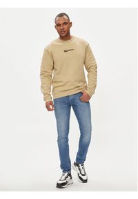 Karl Lagerfeld Jeans Bluza 241D1807 Beżowy Regular Fit. Kolor: beżowy. Materiał: bawełna