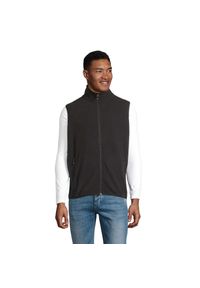 SOL'S - Ocieplacz Na Ciało Dla Dorosłych Unisex Factor Fleece Zapinany Na Zamek. Kolor: czarny