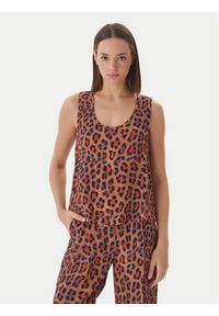 LOLA CASADEMUNT Top MS2615033 Brązowy Regular Fit. Kolor: brązowy. Materiał: wiskoza #1